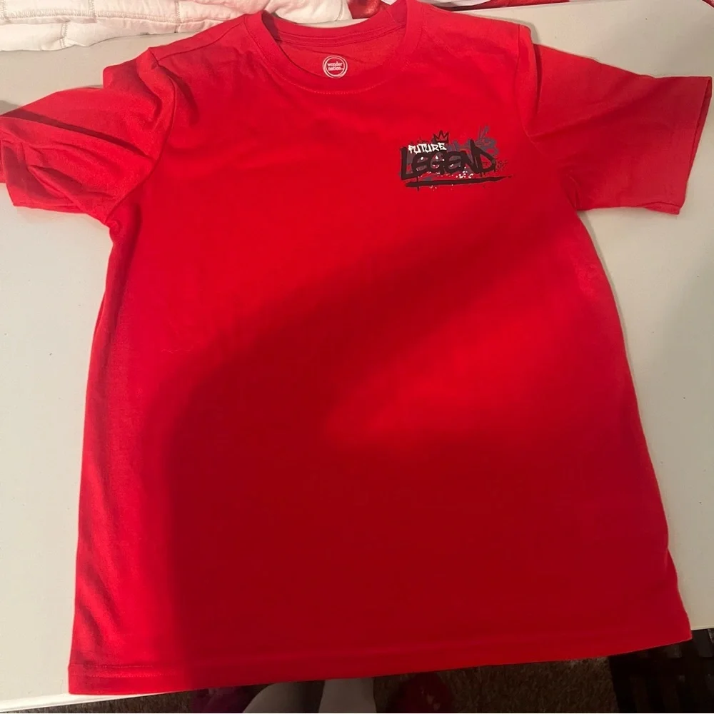 Pajama Bundle Red and Gray Long Sleeve, Shorts Sleeve Tees and Fleece Pant